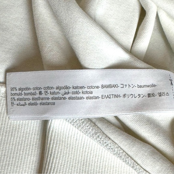 Massimo Dutti Women’s Cream Elevated Luxury Crew Neck Sweatshirt Size XS - Picture 6 of 6